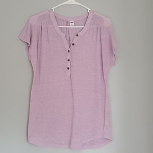 Old Navy Partial Button Down Blouse